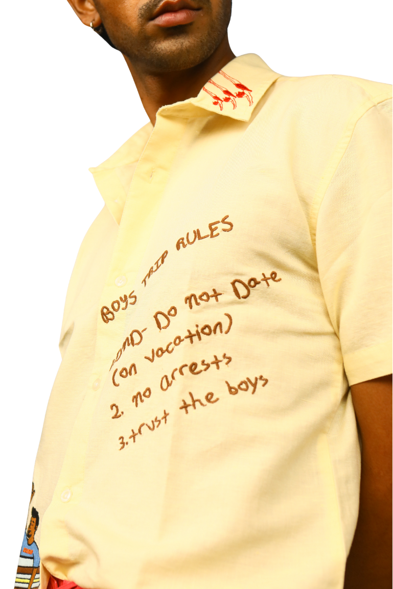 Boys Trip Linen Shirt