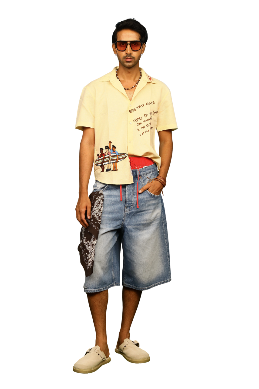 Boys Trip Linen Shirt