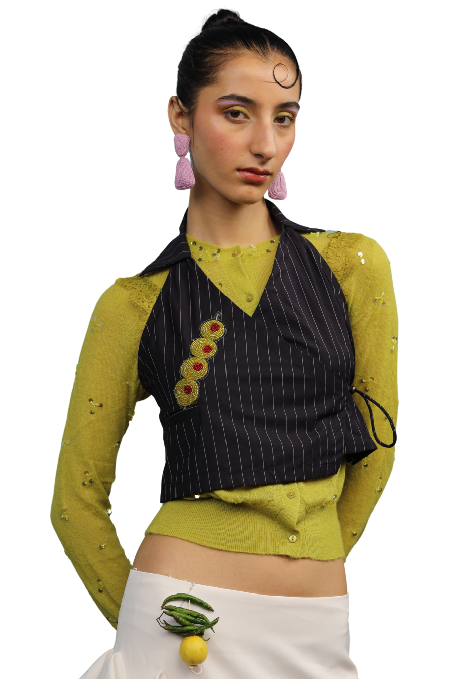 Olive Wrap Top