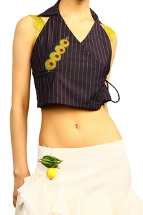 Olive Wrap Top