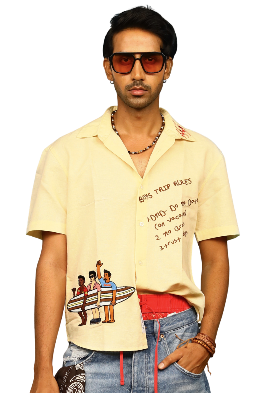 Boys Trip Linen Shirt