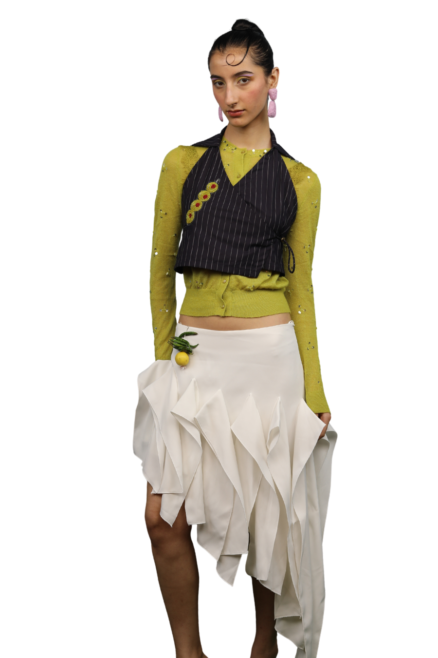 Olive Wrap Top